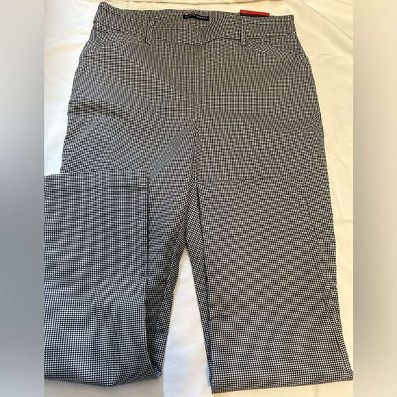 Hilary Radley Mid Rise Pull on Pants Houndstooth size M inseam 29” NWT - Picture 2 of 6